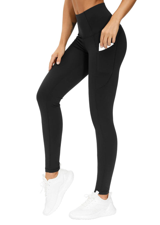 THE GYM PEOPLE Thick High Waist Yoga Pants with Pockets