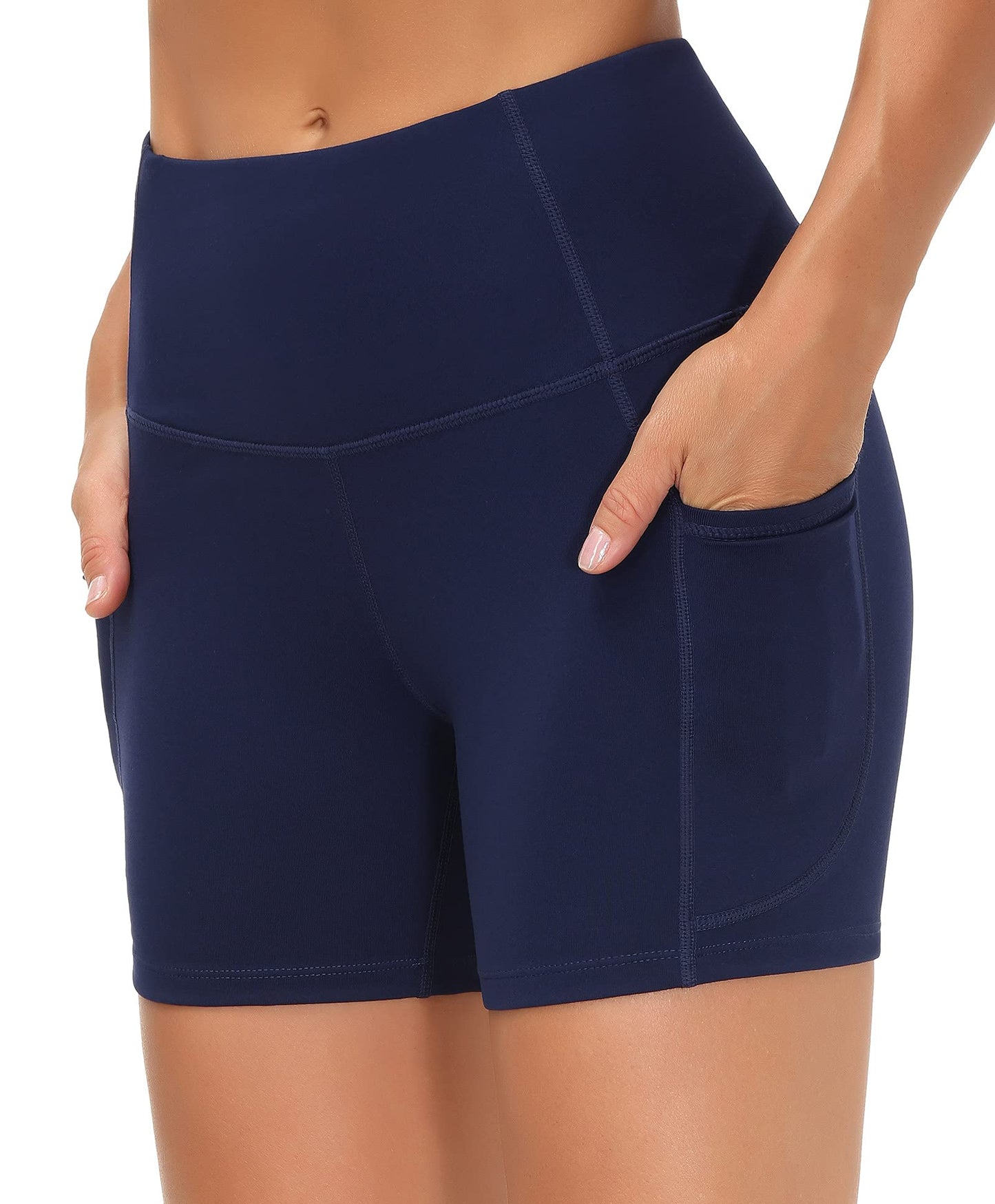 THE GYM PEOPLE High Waist Yoga Shorts for Women