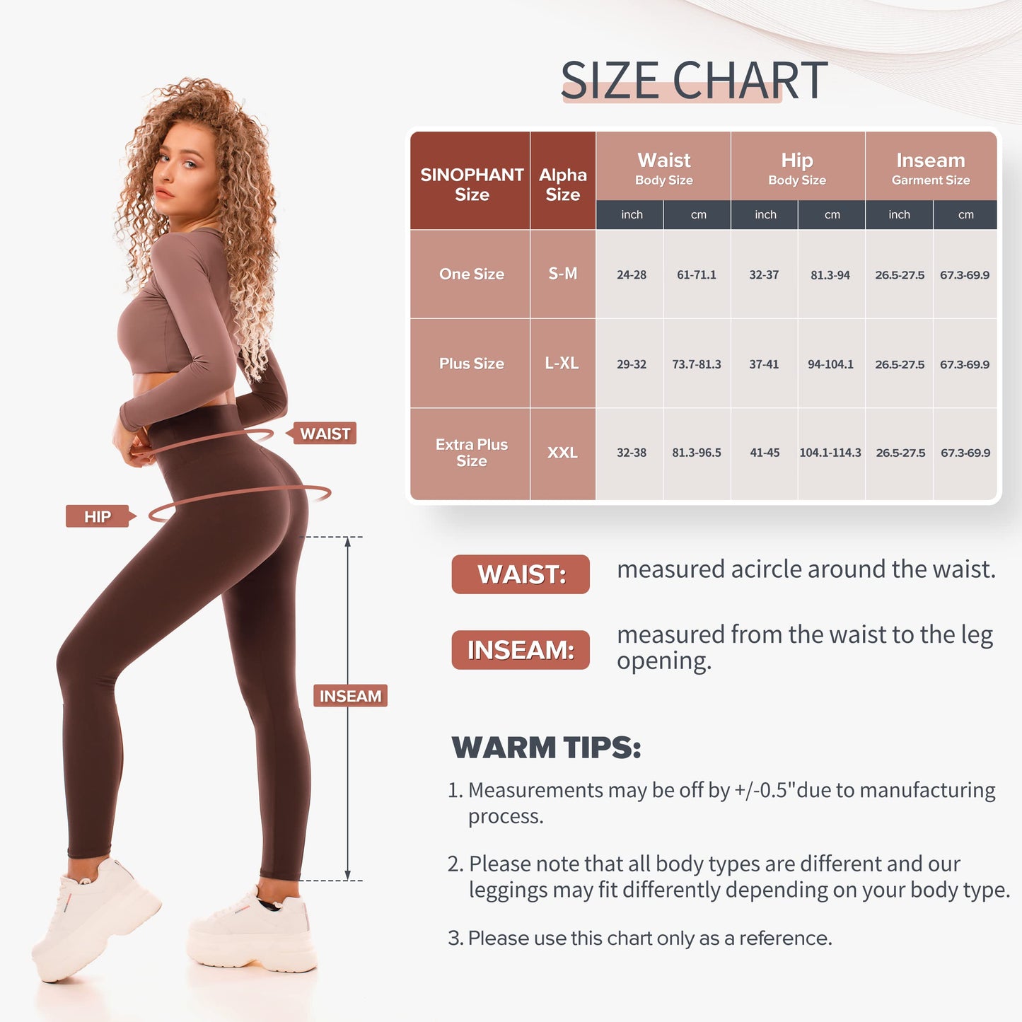 SINOPHANT High Waisted Leggings for Women