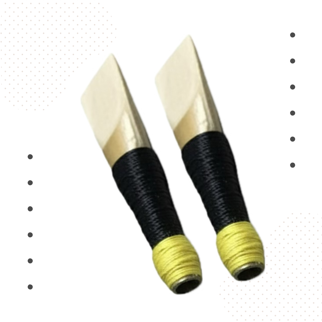 Professional Highland Bagpipe Cane Reeds, Black and Yellow Rattan, 8 Piece Pack for Scottish Bagpipes and Chanter