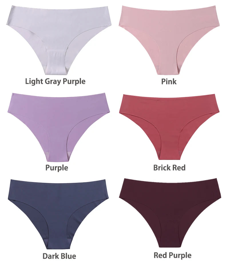 3 Pcs Set Seamless Panties for Women Breathable Low Waist